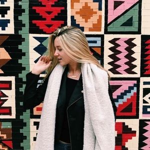 BP faux black leather jacket